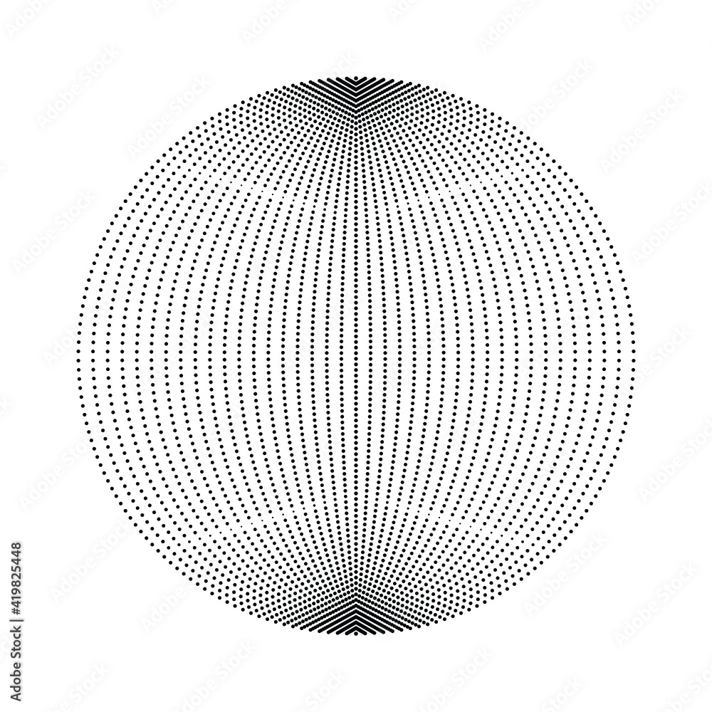 Halftone dots in circle form. round logo . vector dotted frame . design element Halftone dots in circle form. round logo . vector dotted frame . design element