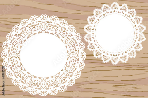 レース素材　フレーム