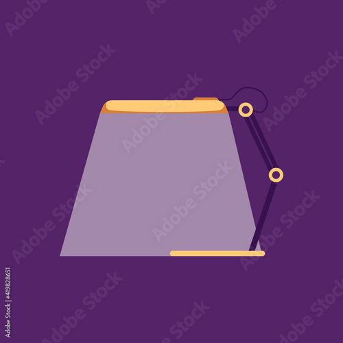 Electric work led desk lamp, flexible adjustable spotlight with flow of light.