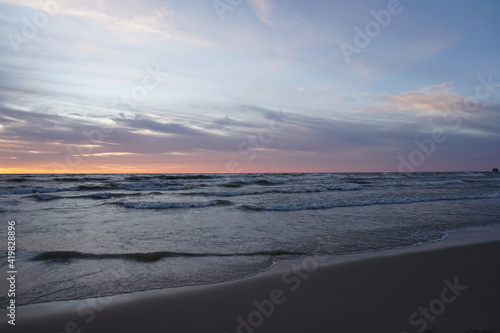 sunset on the beach © R MACKAY