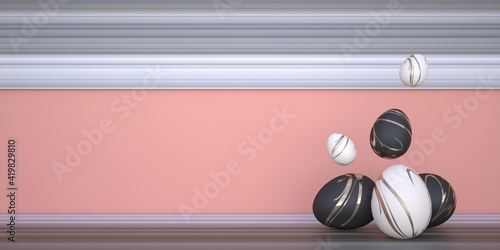 Εκτύπωση καμβά Easter holiday background, place for text