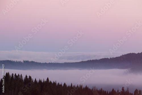 Panorama z Czarnej Góry, Podhale