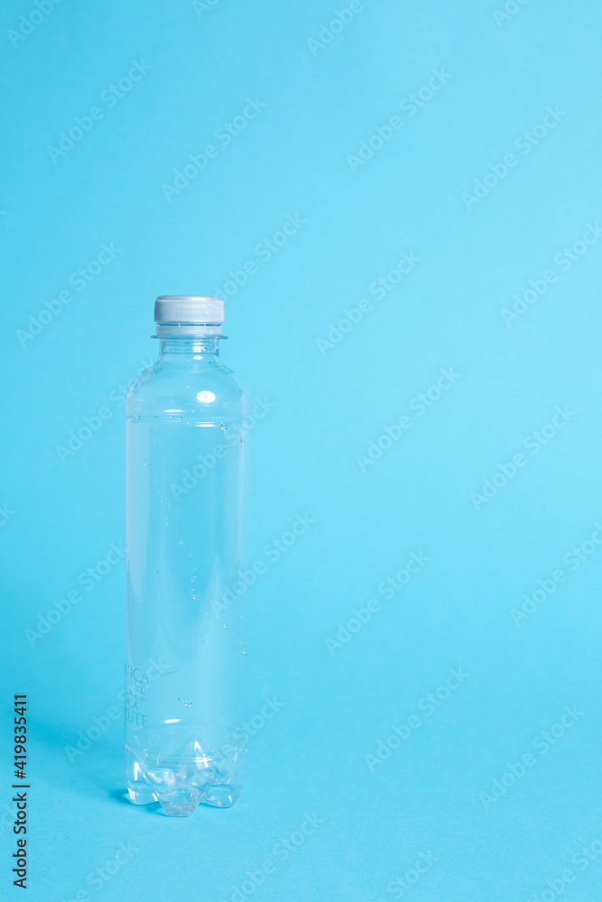 plastic bottle of mineral water