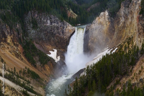 Waterfall in Yellowstone National Park, WY, USA