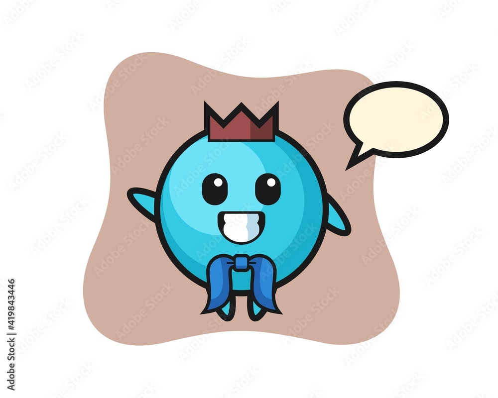 Character mascot of blueberry as a sailor man Character mascot of blueberry as a sailor man