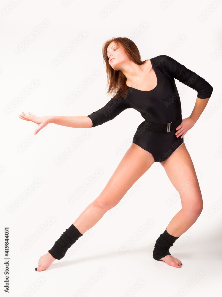 Portrait young fitness woman Portrait young fitness woman