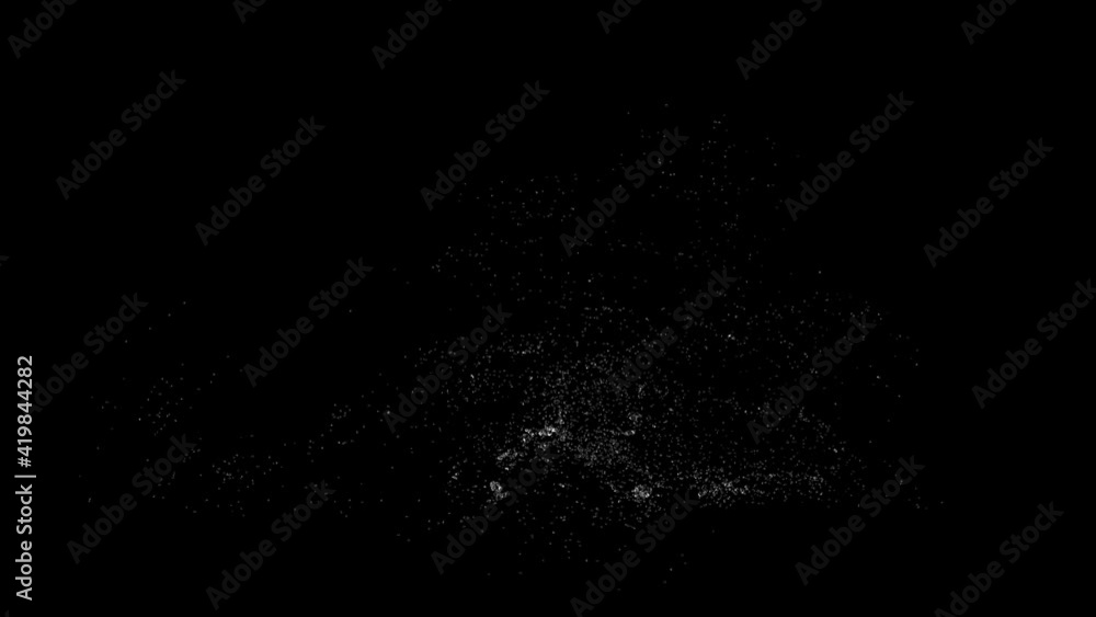 water splash element with a mask for transparency water splash element with a mask for transparency