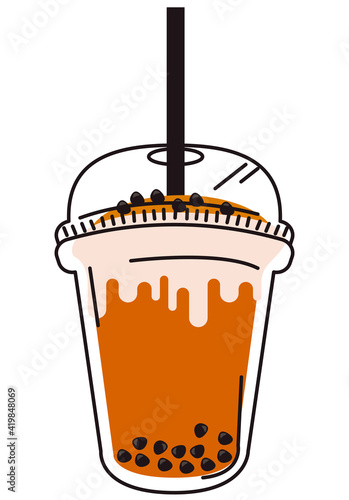 bubble milk coffee