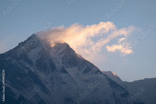 Clouds Forming on Mountain Peak