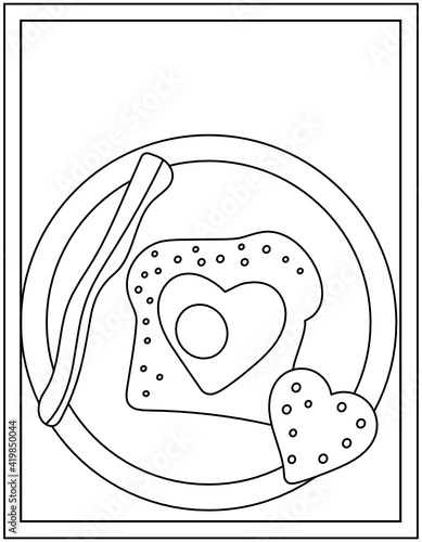 
Breakfast designed in hand drawn vector 

