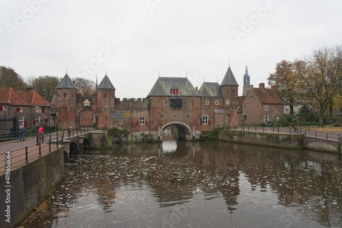 Amersfoort, Netherlands - 15 November 2019 : Koppelpoort medieval gate in Amersfoort