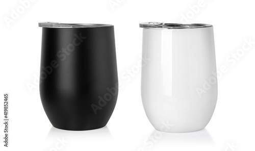 Blank Stainless Steel Stemless Wine Glass Tumbler photo