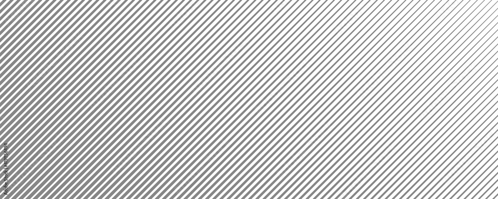 Abstract gray monochrome stripe pattern design. Minimal striped surface isolated on white background. Eps 10 Vector - obrazy, fototapety, plakaty 