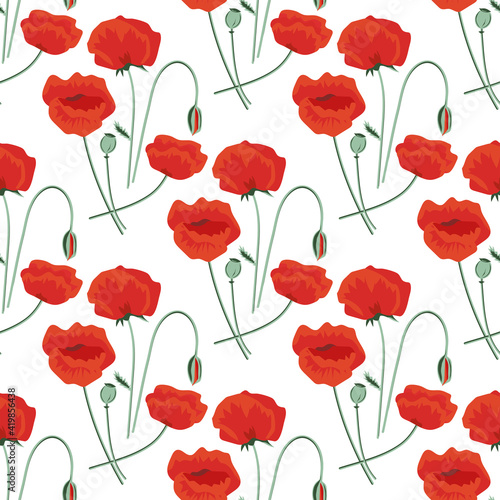 Seamless floral pattern with flowers. For textiles or covers for books  clothes  wallpapers  printing  gift wrapping. 