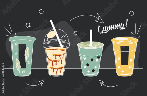 4 yummy bubbles milks