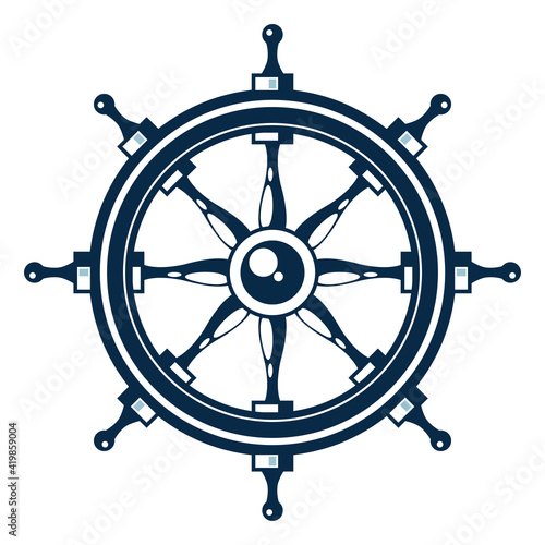 nautical rudder icon