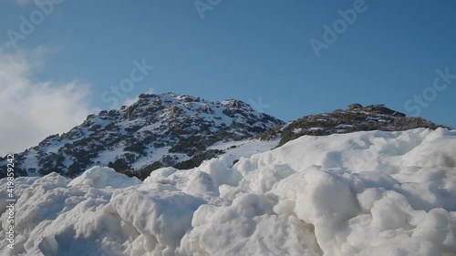 Wallpaper Mural A time lapse of a snowy mountain Torontodigital.ca