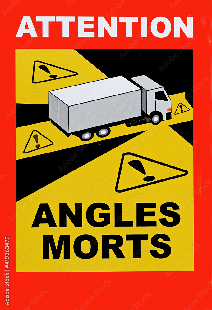 panneau angle mort Stock Photo Adobe Stock