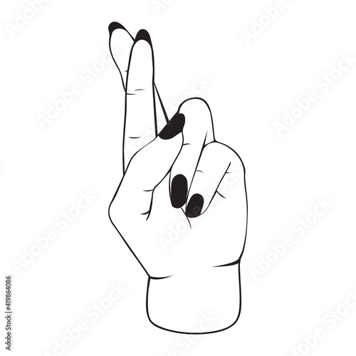 promise hands gesturing sign vector icon