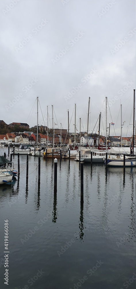 boats in the harbor