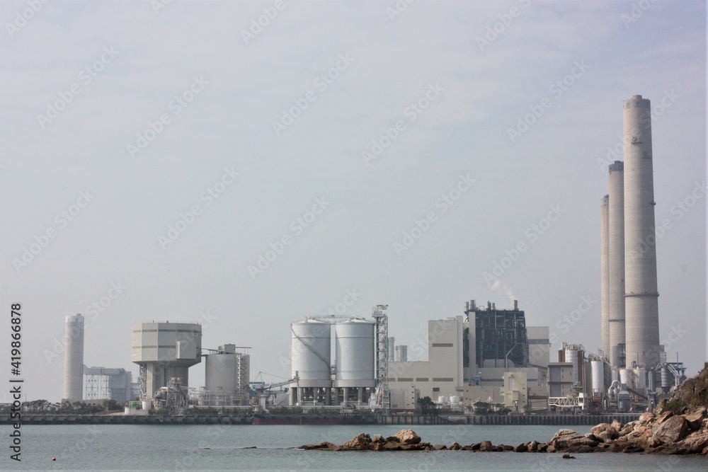 Industrial facility on Lamma island in Hong Kong - 香港 ラマ島 工場