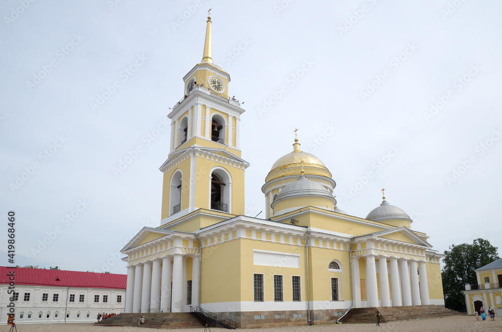 Monastery of the Nilo-Stolobenskaya pustyn (deserts). Epiphany Cathedral. Tver Region, Russia