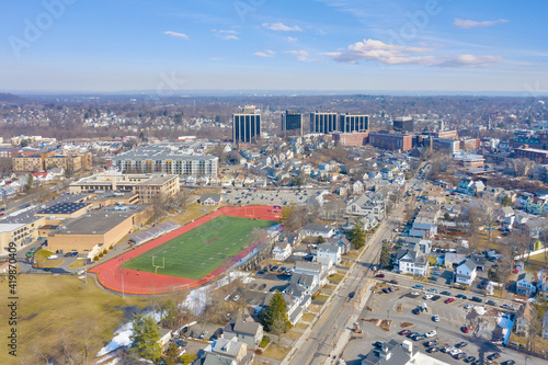 Aerial Landscape of Morristown  New Jersey 