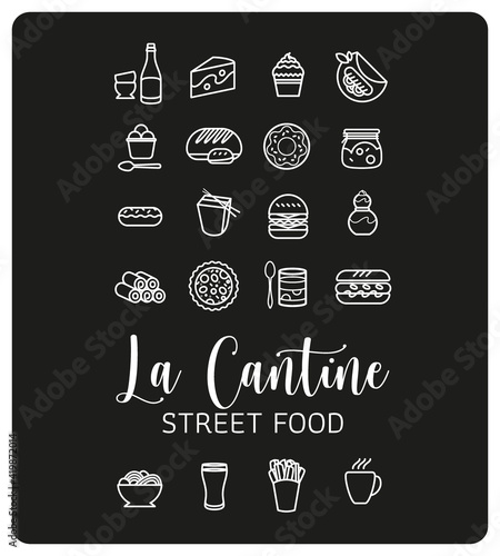 label pour cuisine ambulante, food truck spécialité