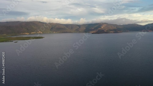 lake and mountains