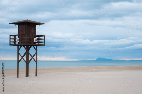 lifeguard tower on the beach © Anastasija