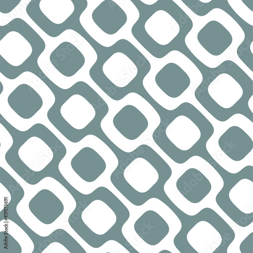 Seamless pattern with Ipanema Beach Sidewalk (diagonal), Vector illustration