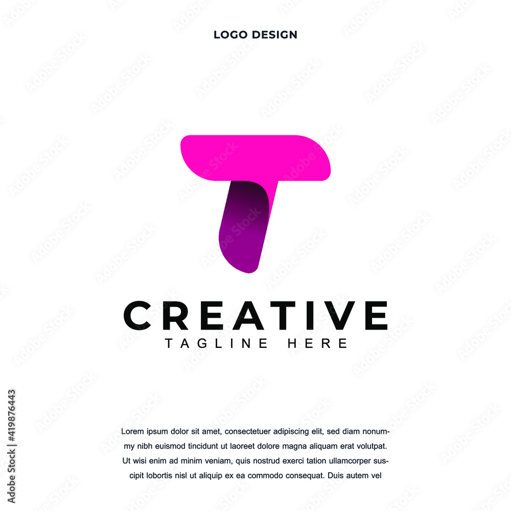Creative Letter T icon logo design vector illustration. Alphabet letter TT logo design color editable Creative Letter T icon logo design vector illustration. Alphabet letter TT logo design color editable