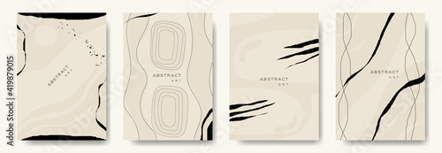 Modern abstract background.minimal trendy style. various shapes set up design templates good for background postcards poster wallpaper brochure invitation social media and other.vector illustration