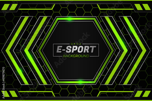E-Sports Background Green Style