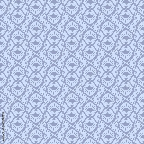Decorative Textured Repeat Pattern Backdrop In Blue Shades