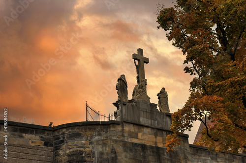 Barocke Kreuzigungsgruppe Bamberg auf der Oberen Brücke