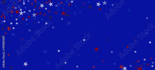 National American Stars Vector Background. USA Independence President's Veteran's 4th of July 11th of November Memorial Labor Day