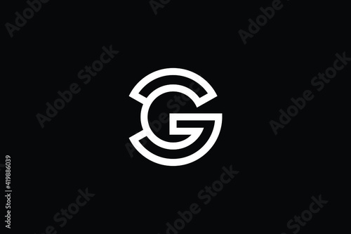 CG logo letter design on luxury background. GC logo monogram initials letter concept. CG icon logo design. GC elegant and Professional letter icon design on black background. C G GC CG