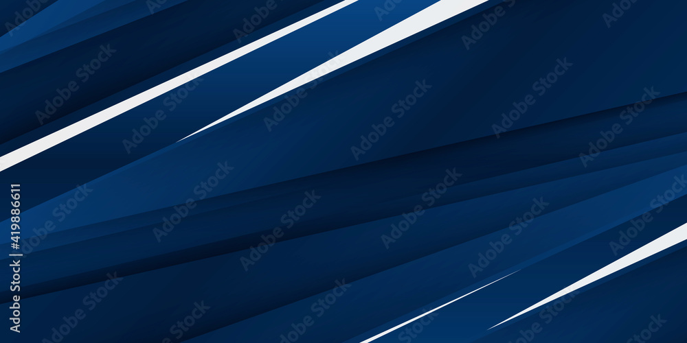 Obraz premium Vector Abstract, science, futuristic, energy technology concept. Digital image of light rays, stripes lines with blue light, speed and motion blur over dark blue background 