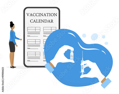 Vector People Vaccination Immunization Health care
