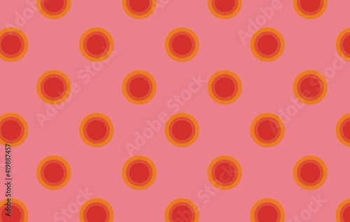 Circle geometric shapes. Vector EPS 10. Colorful digital illustration.  Wallpapers for desktop. Graphic design element. 70s funk style. 