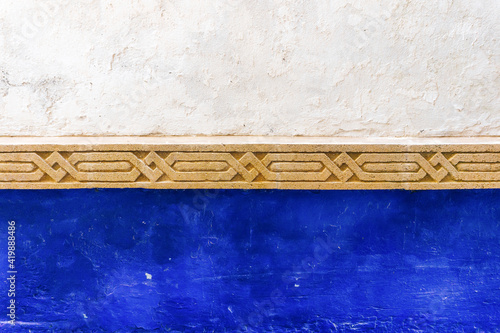 Arabic pattern background, oriental islamic ornament. Moroccan tile, or Moroccan zellij - traditional mosaic