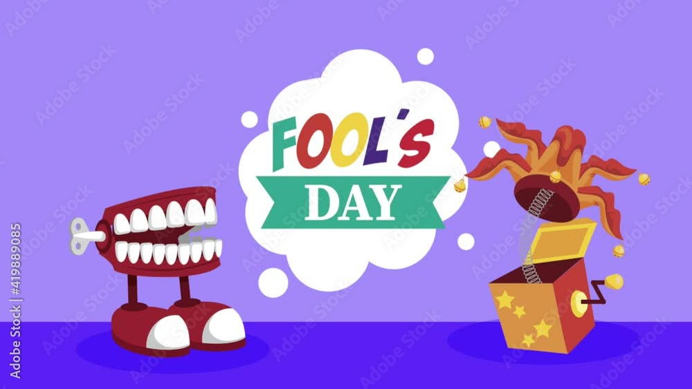 april fools day lettering with surprise boxes april fools day lettering with surprise boxes