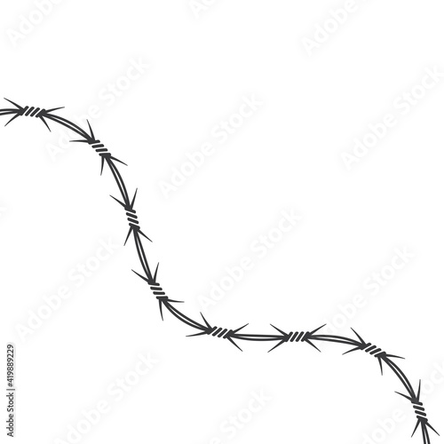 barbed wire vector illustration design