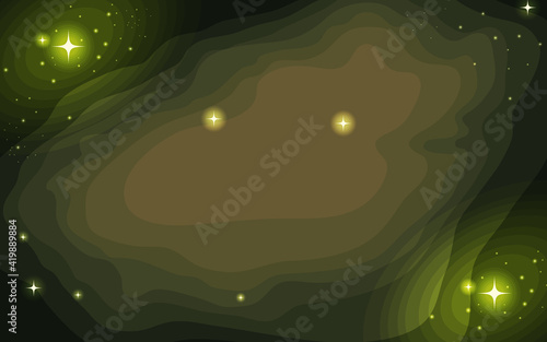 Vector space background . Cute flat style template with Stars in Outer space