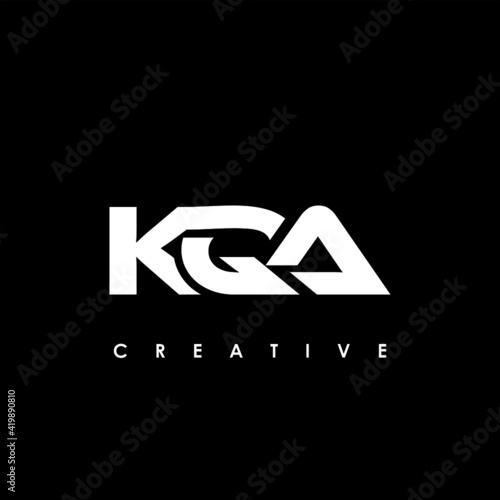 KQA Letter Initial Logo Design Template Vector Illustration