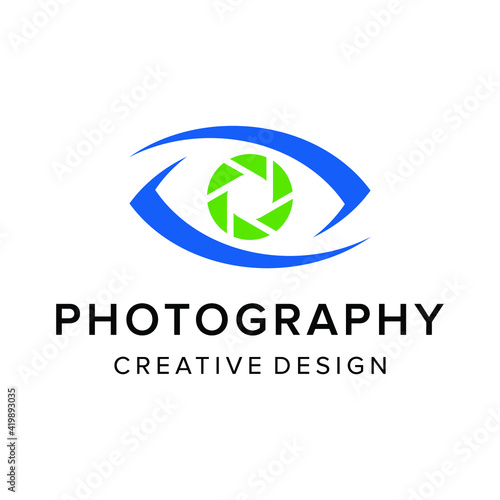 Free Download Modern eye photography logo vector - GFXLoad