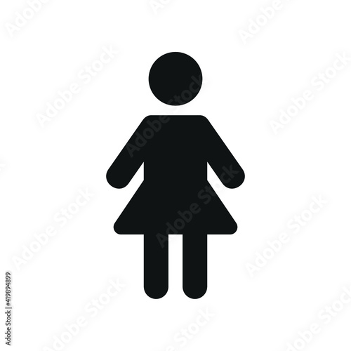 Simple female icon
