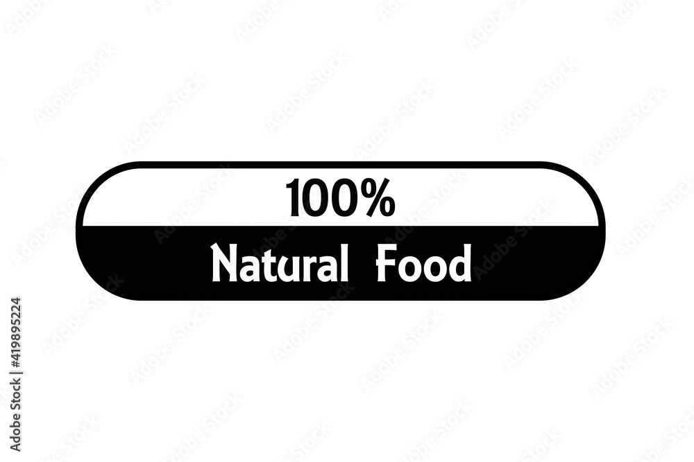 Alternative Diet Stamp Reading 100% Natural Food Alternative Diet Stamp Reading 100% Natural Food