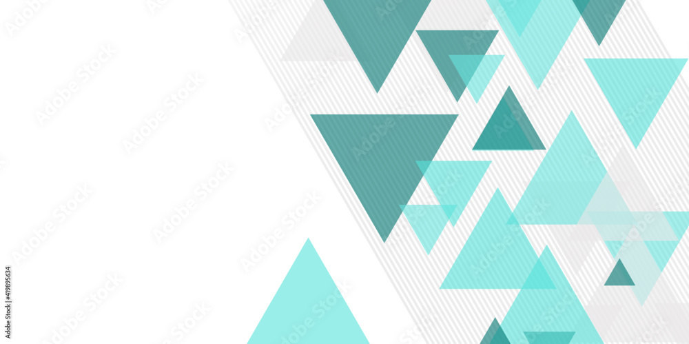 Blue and grey technology web banner design with glossy triangles ...